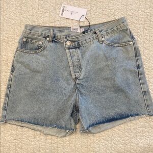 Princess Polly Blue Jean Shorts High-Waisted Vintage Style